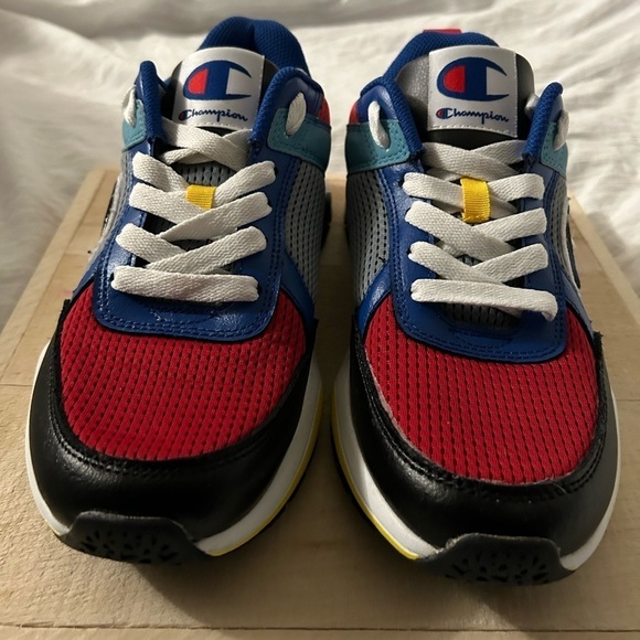 Champion 93 Eighteen SP Block Mens Shoes Size 9M Black Multi CM100253M VGUC - Picture 1 of 7